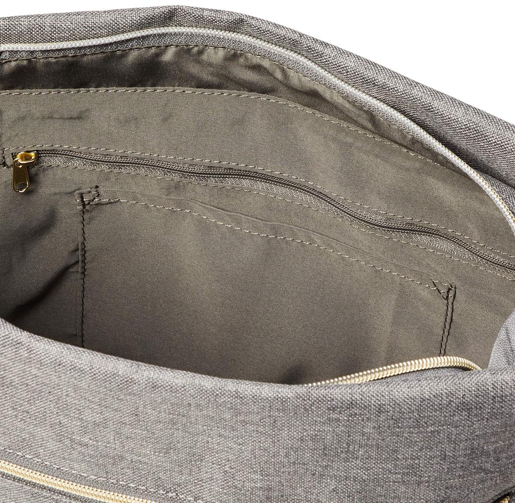 Anello Grote GT-H2522 CLP Klassiek Heather Polyester Schoudertas met 10 Vakken, Grijs