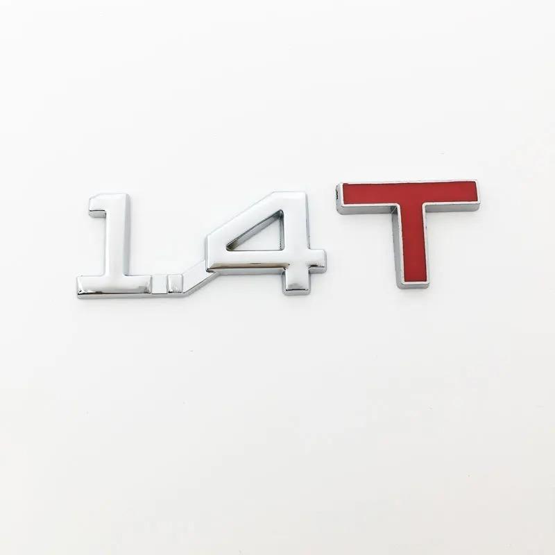 3D kovový automobil s objemem 1,3 1,4 1,5 2,4 1,6 1,8 2,0 2,2 2,5 2,8 3,0 T, logo objemu, zadní část kufru, emblém, odznak, samolepka na vozidlo