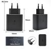 45W Fast Charger for Samsung S24 - Compatible with EU, US, and UK Standards