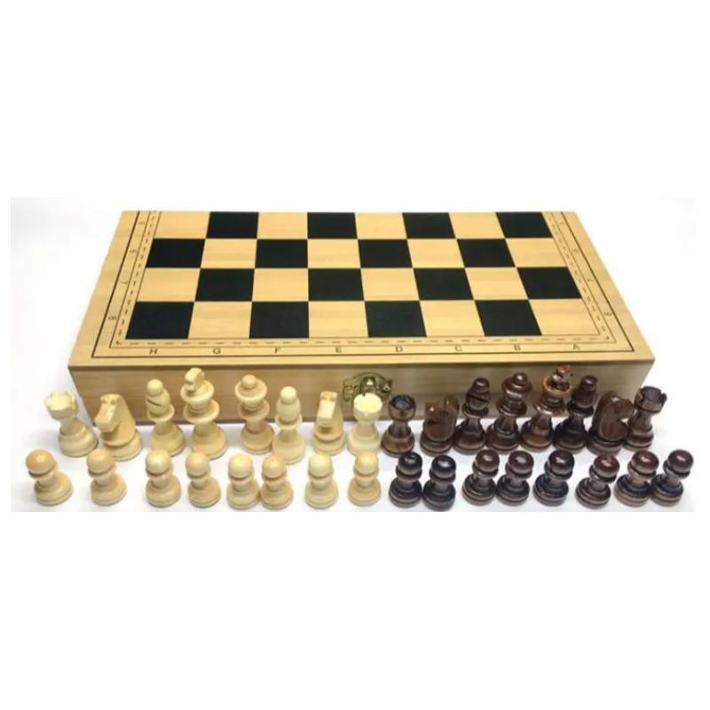 Contemporary Chess Portable Wooden Magnetic Foldable Chess Board Family Games