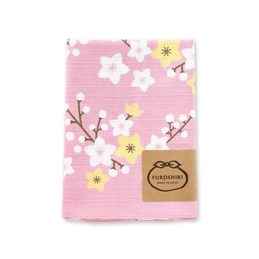 JIKAN STYLE Furoshiki wrapping Large Made in Fox and Inari Eco 70 x 70 06575 (Japanese cloth), Size, Japan, 100% Cotton, Peach, Design, Bag, Gift,