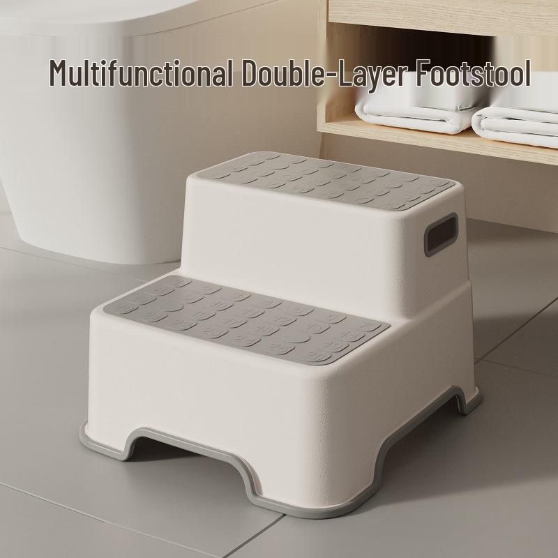 Kids' Anti-Slip Step Stool: Footrest & Washstand for Tooth Brushing