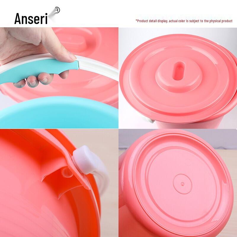 Ansaerui Multi-Purpose Plastic Storage Bucket with Lid