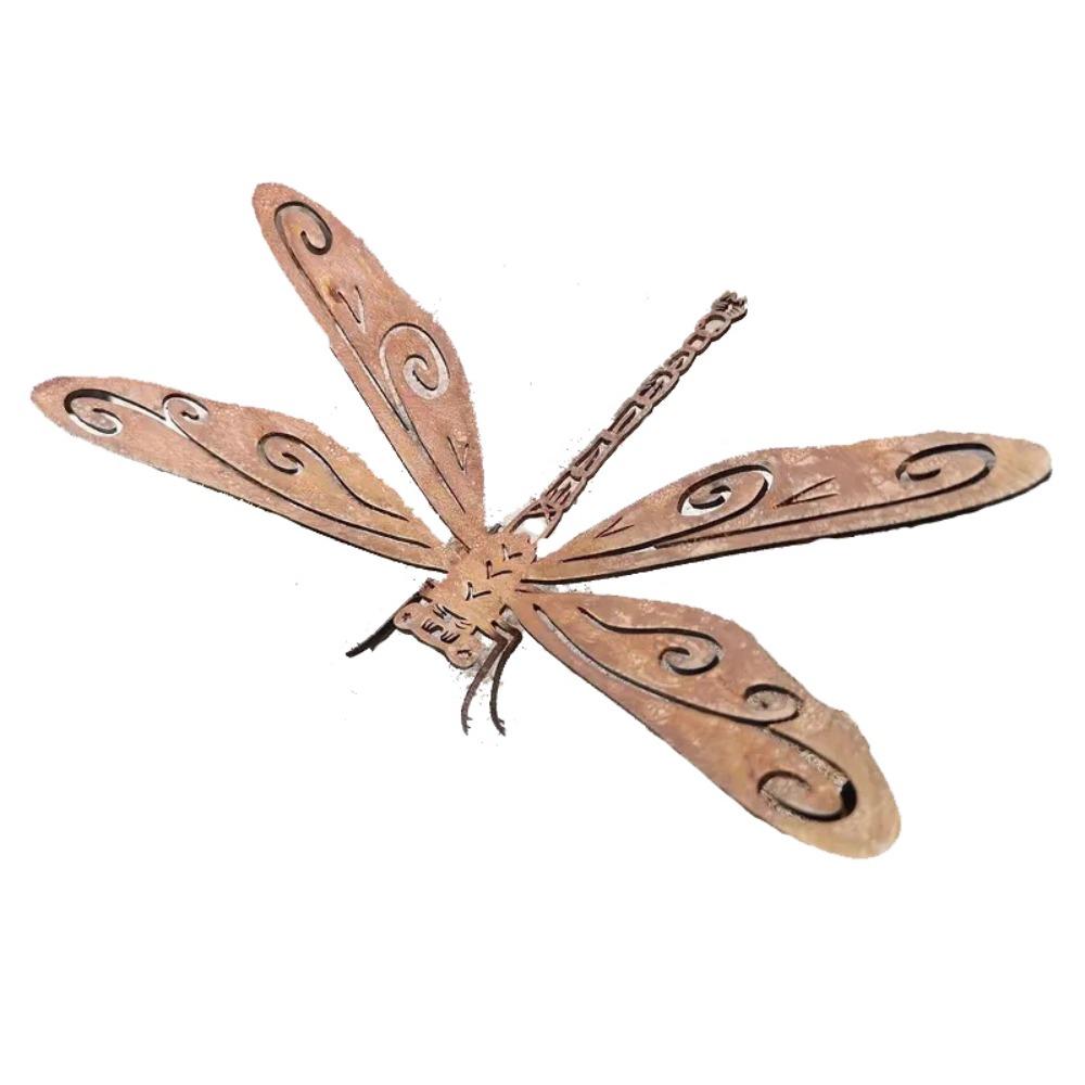 

Железная Стрекоза Настенное Подвесное Металлическое Садовое Подвесное Украшение Настенный Декор Скульптуры Животных Украшения Дом Dragonfly