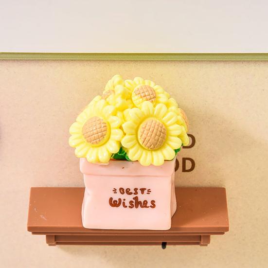 Miniature Potted Flower Mini Resin Artificial Bonsai Dollhouse Accessory Tiny Fairy Garden Ornaments for DIY Crafts