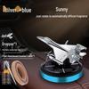 Solar Car Air Freshener & Odor Eliminator: High-End Rotating Ornament for Men's Car Interiors