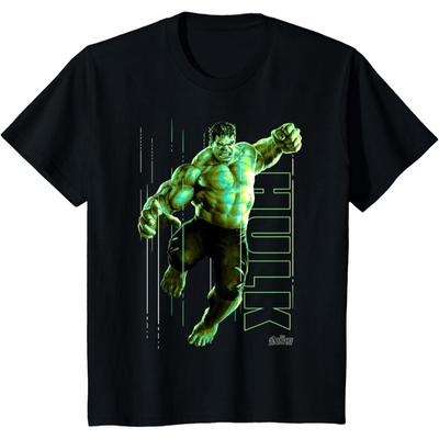 Hulk Avengers Marvel TShirt Unisex Short Sleeve Cinematic Style Premium Cotton Loose Fit Crew Neck Casual Top for Men