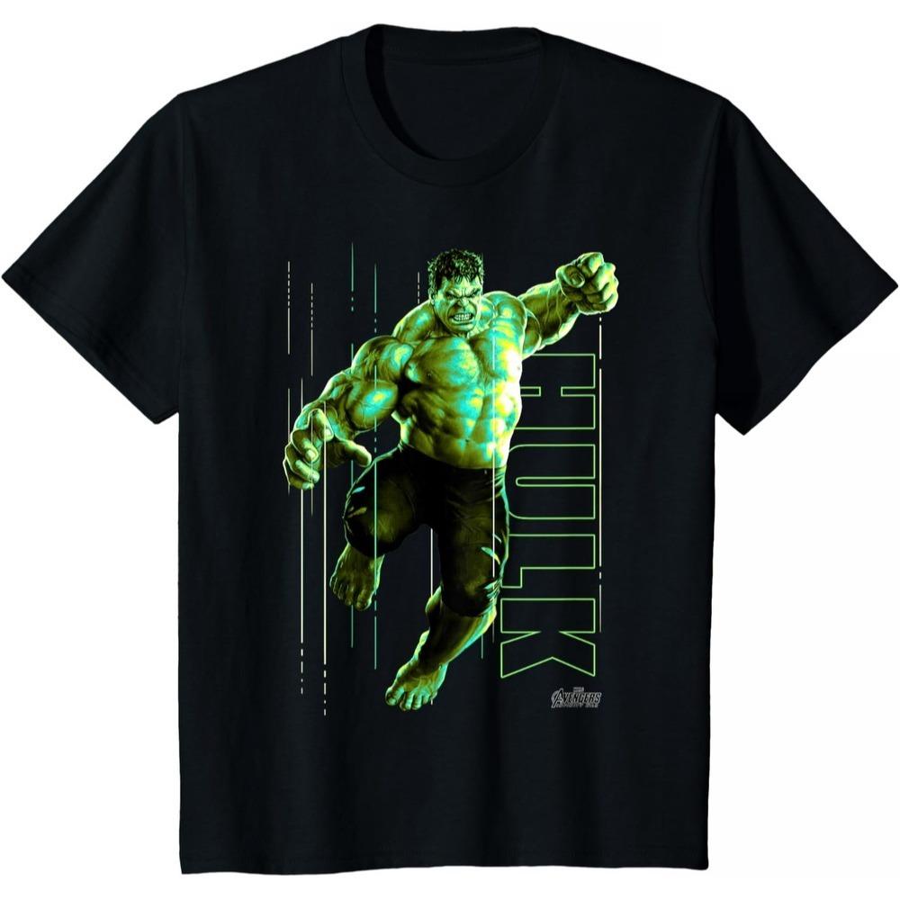 Hulk Avengers Marvel TShirt Unisex Short Sleeve Cinematic Style Premium Cotton Loose Fit Crew Neck Casual Top for Men