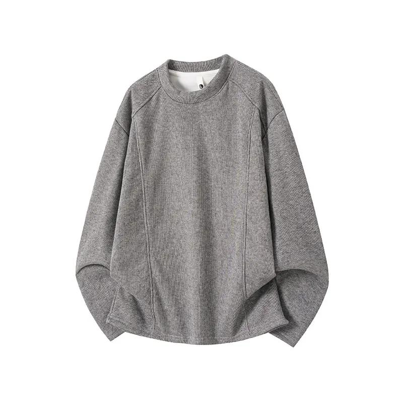 2026 Frühling Herbst Herren Lockere Hoodies Herren Schwergewicht Übergroßes T-Shirt Mann Streetwear Mode Sweatshirt Männlich Fleece Pullover