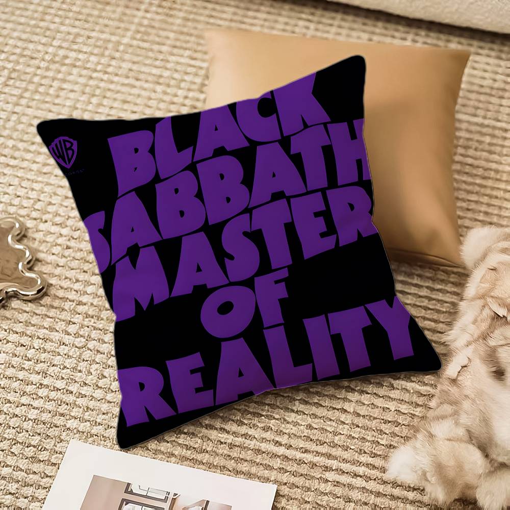 Band B-Black S-Sabbath Pillow Case Anti-dustmite Invisible Zipper Sofa Bed