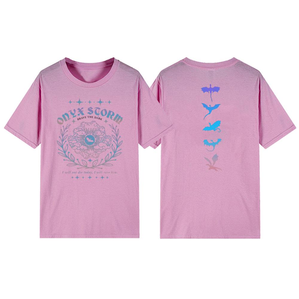 Onyx Storm Basgiath War College T Shirt Xaden Riorson T-shirts Unisex Short Sleeve Tshirts Vintage T-Shirts Bookish Gift Shirt