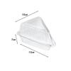 50/100Pcs Cake Slice Container Clear Triangle Dessert Box Reusable Food Packing Box Stackable Sandwich Holder For Fruit Cake