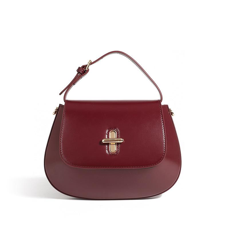 

Wind Women S Leather Messenger Bag Light Luxury High-End Capsule Chestnut Cowhide Women S Bag 23*2*17 вино красного