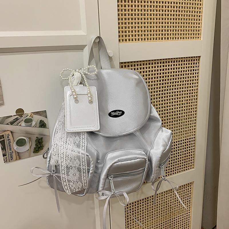 College style schoolbag women's new cute Japanese multi-pocket backpack fashion college student travel small backpack
