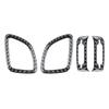 4pcs Carbon Fiber Dash Air Vent Sticker Trim Fits For Subaru Forester 2009-2013