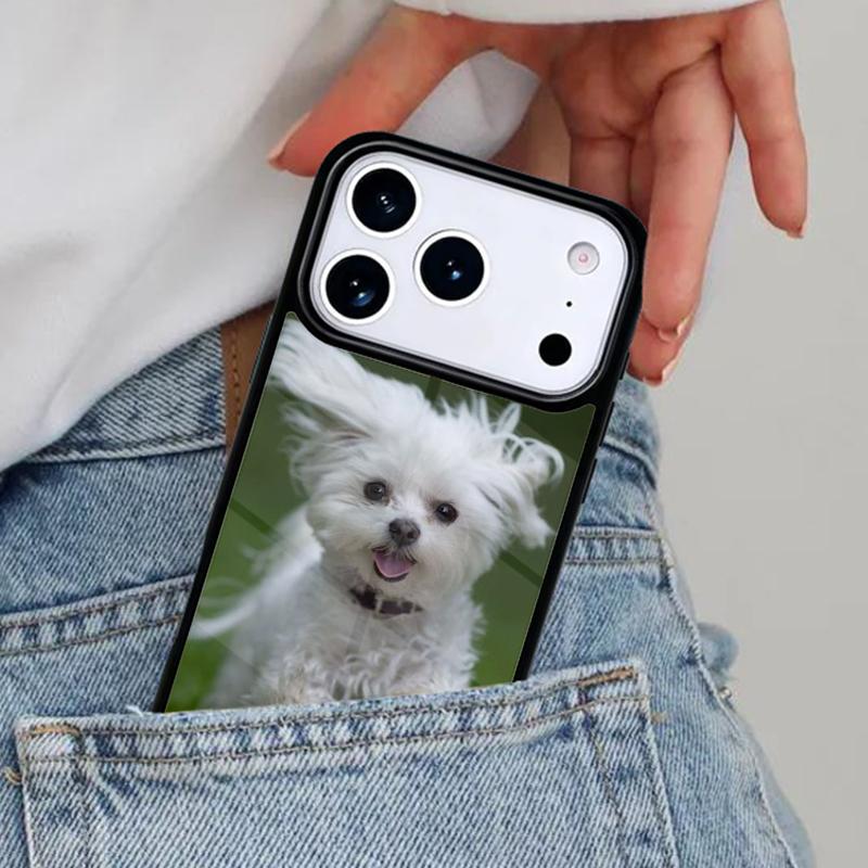 Maltese Dog Puppy Cute Phone Case for iPhone 17ProMax 12 13 14 15 16e 17 Pro Max Plus Air Cover