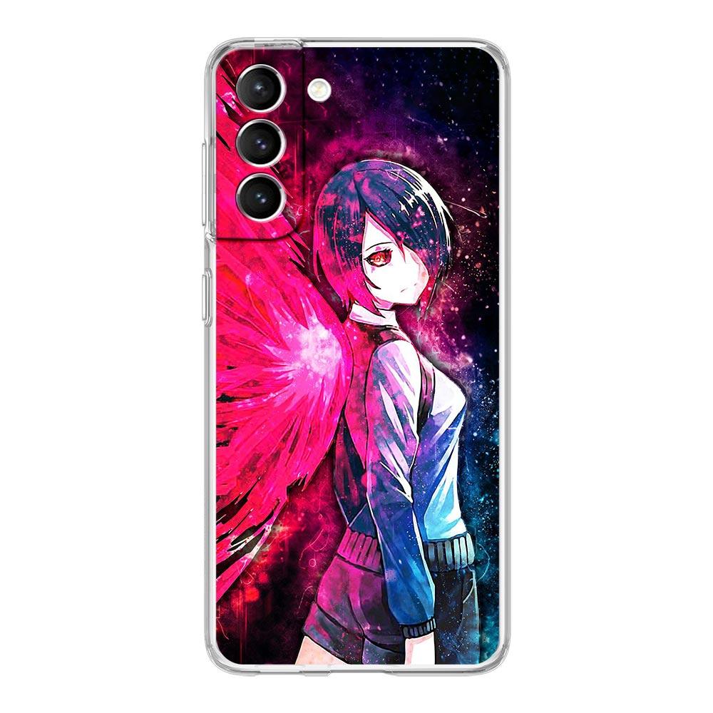 Tokyo Ghoul Anime Kaneki Ken Phone Case For Samsung Galaxy S22 5G S20 Ultra S21 FE 5G S10E S9 S8 S10 Plus Note 20 10 Clear Cover