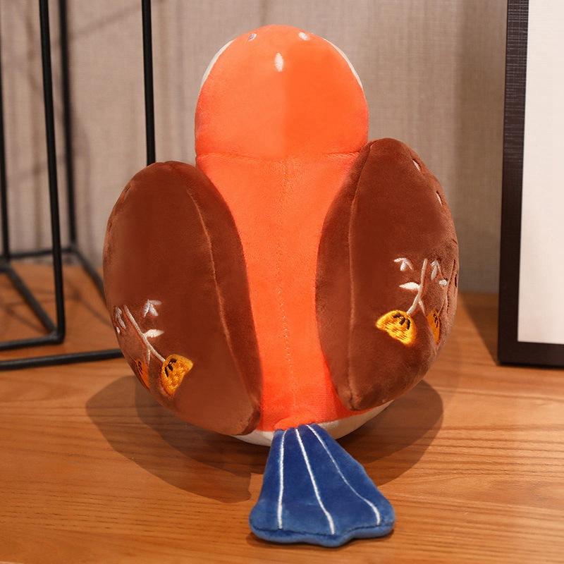 20cm Cute Small Round Birdie Plush Toys Soft Real Life Sparrow With Bird Sounds Stuffed Animal Doll Toy Gifts Home Decoration