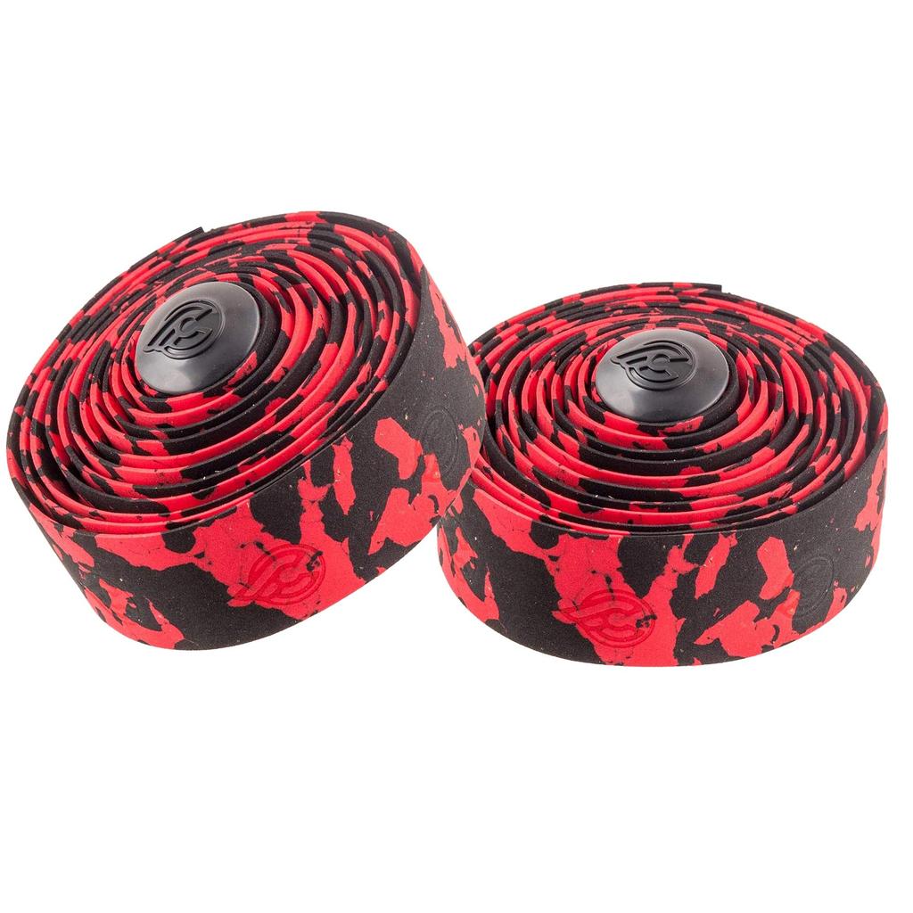 Cinelli Bicycle MTB BMX Mountain Road Bike Bar Tape Cork Macro Splash NMMASPRN Red/Black
