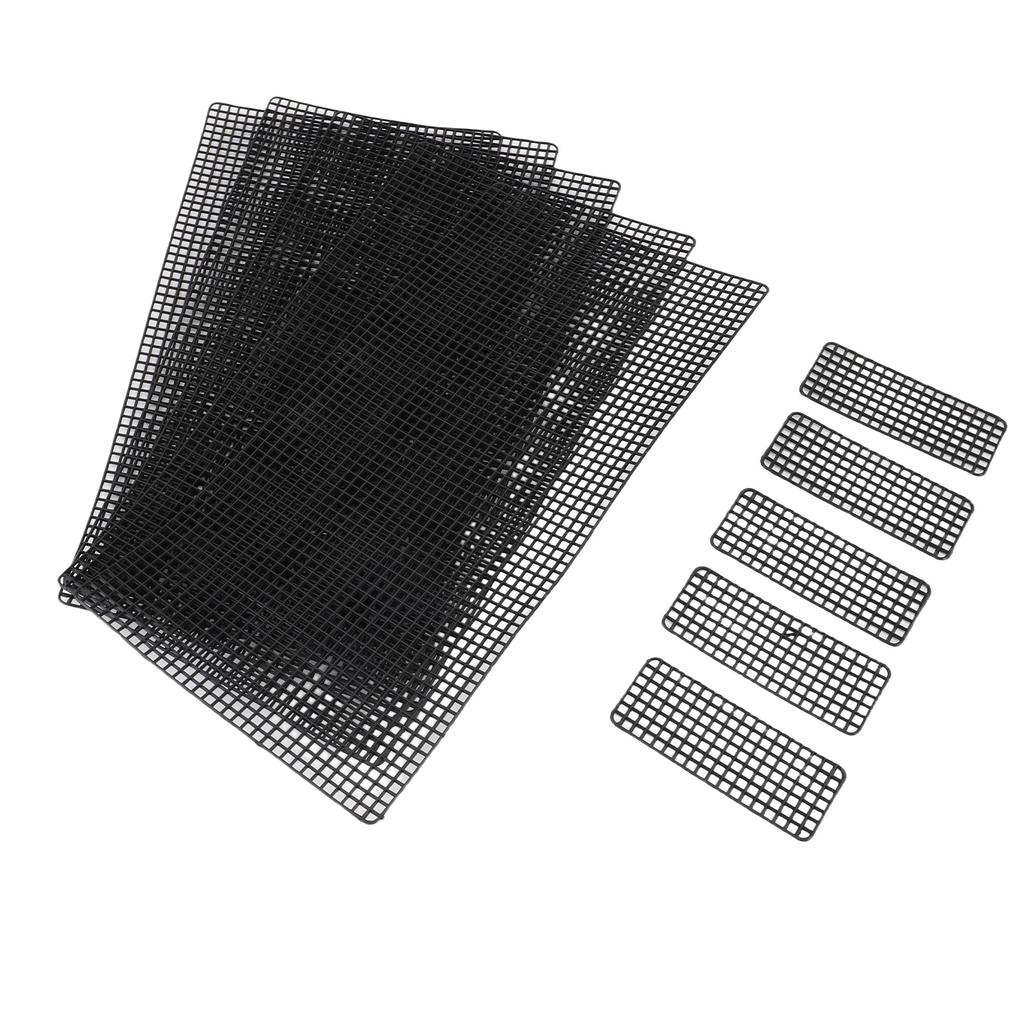 20 Stück Plastik-Netz-Leinwandblätter für Stickerei, Basteln, Häkeln, Geldbörsenherstellung, Strickhäkeln DIY