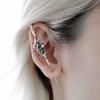 1pcs Punk Charming Ear Zircon Delicate Gothic Ear Hook Piercing Earring Hooks for Women Wedding Birthday Daily HipHop Zircon