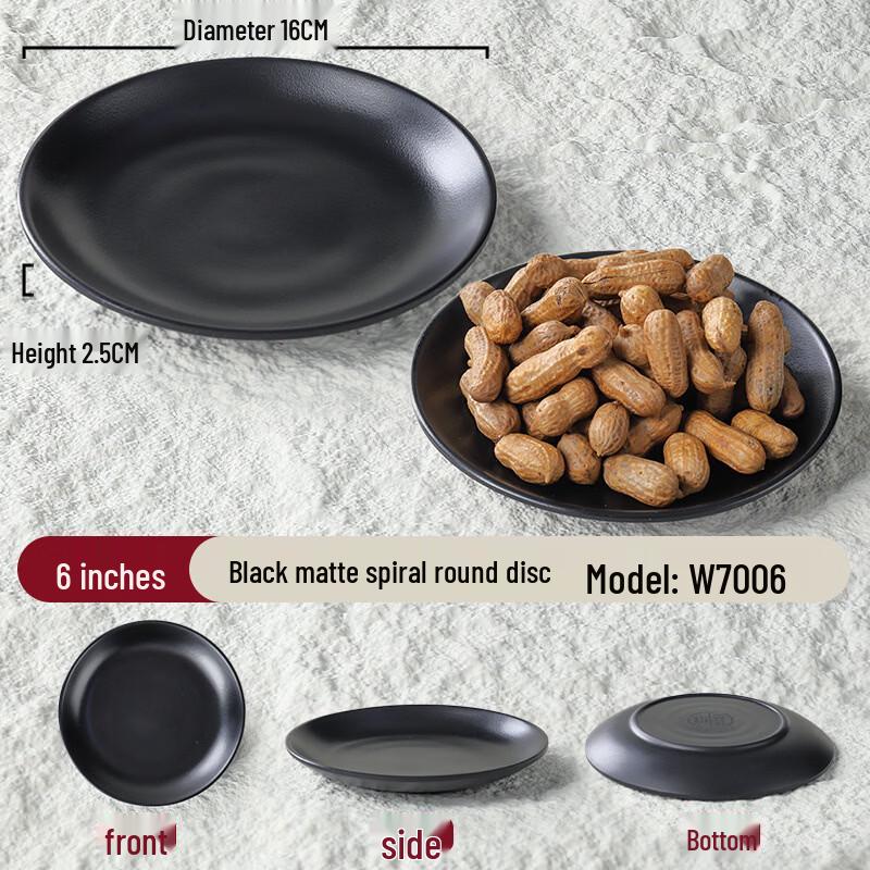 Plastic Spiral Round Snack Dishes