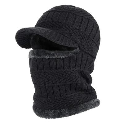 Wintermütze für Männer und Frauen, Skullies, Mützen, Hüte, Winter, warm halten, Wollschal, Mütze, Sturmhaube, Strickmütze für Damen