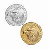 Statue of Liberty Commemorative Coin, Commemorative Medal, Coin, Eagle Ocean Gold and Silver Commemorative Coin, Christmas Gift, Stocking Stuffers