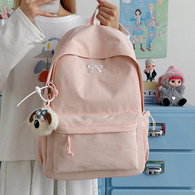 Schoolbag1011 Summer School Bag Female Junior High School Student Niche Ins Large Capacity Backpack Japanese Travel College Student Backpack