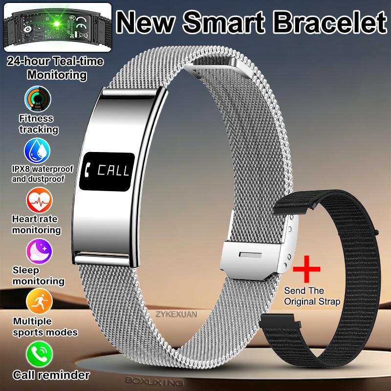 New Fitness Tracker Smart Bracelet Men Women Health Monitoring IPX8 Waterproof Smart Watch Heart Rate Sleep Monitor Smart Band