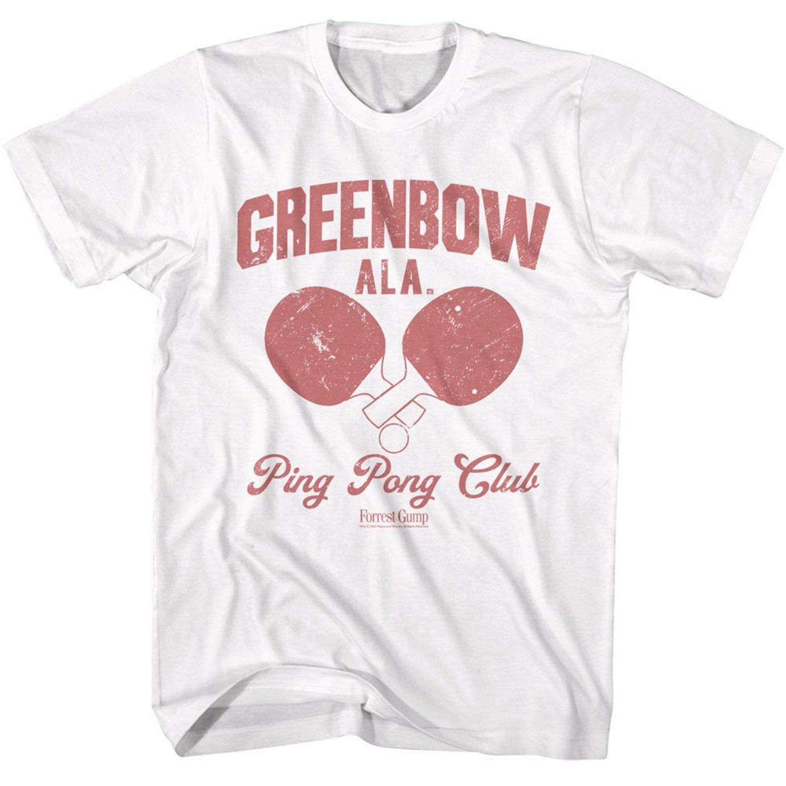 Forrest Gump Greenbow Ping Pong White Adult T-Shirt 2XL
