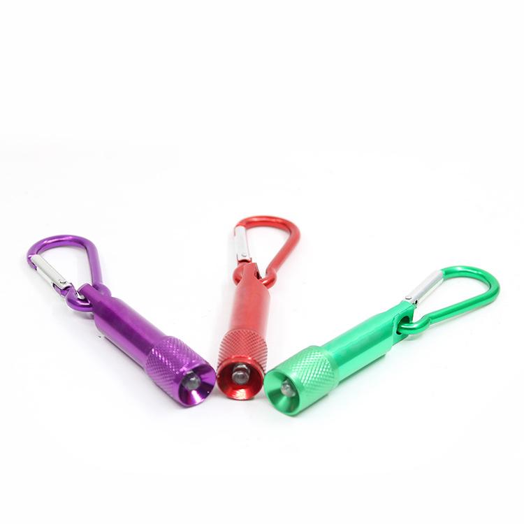Mini LED Keychain Carabiner Flashlight, Portable Aluminum Alloy