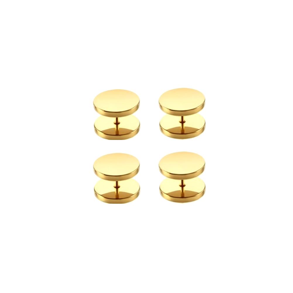 4Pcs Stainless Steel Clothing Fixing Buttons Spiral Seamless Buckle Clip Fastener For DIY Projects