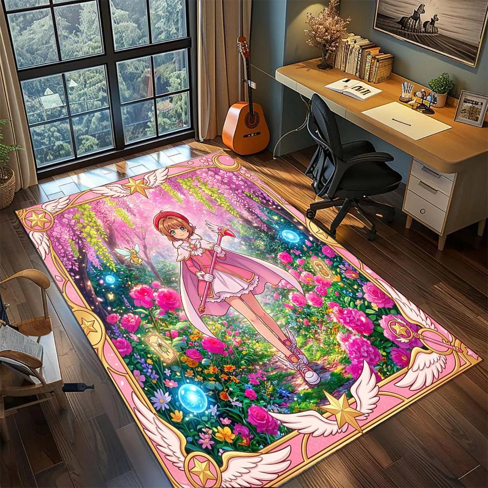 Cardcaptor Sakura Rug Carpet Home Room Large Area Non Slip Washable Floor Mat Gamer Bedroom Decor.-TING