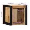 VidaXL Bedside Table 40x35x40 Cm Solid Raw Mango Wood, Bedside Cabinet, Bedroom Furniture, Table 4015957