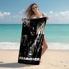 1pc Rammstein3 Beach Towel, Comfortable and Thick, and Swimming/Bath/Picnic/Camping Towel, Suitable for Seaside Beaches