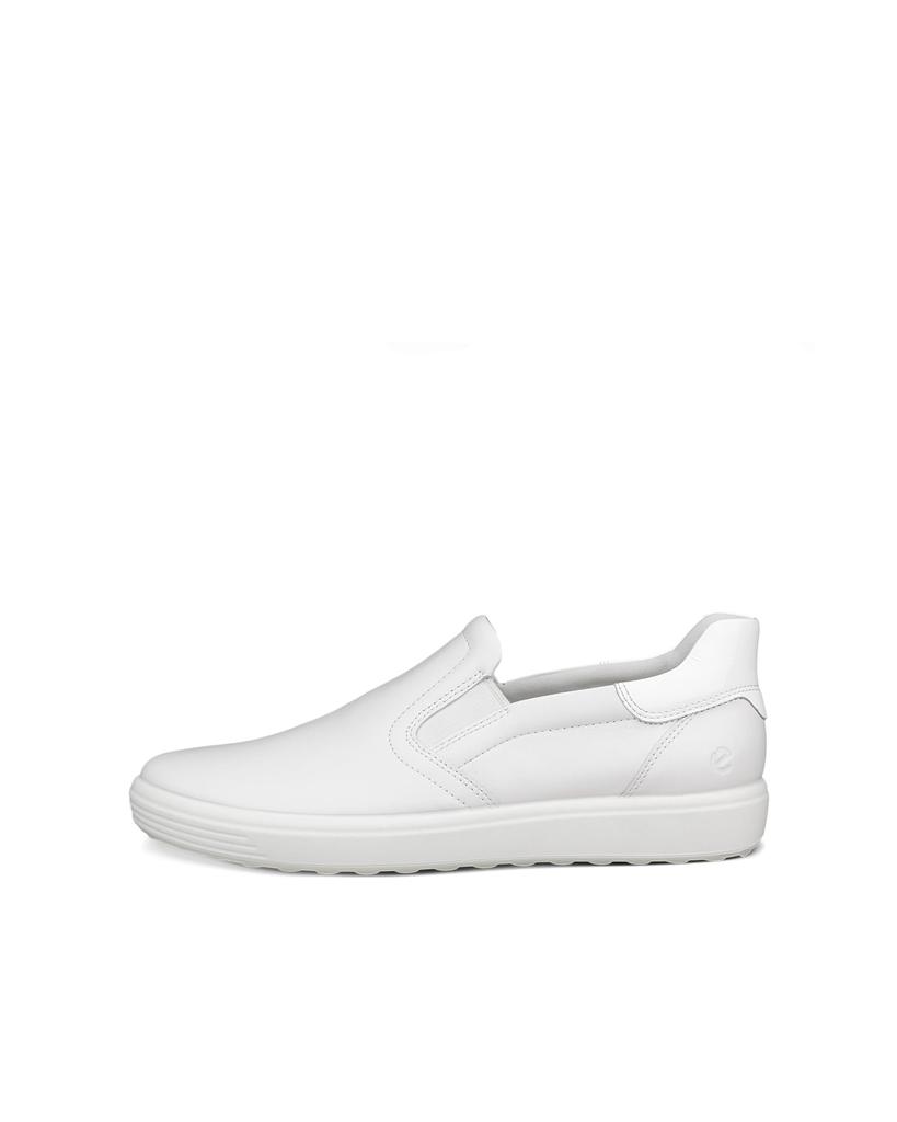 Casual Sneakers Soft 7 Genuine Leather Casual Sneakers White Cm 3E [Echo] Women's Slip-on White/Patent 24.5