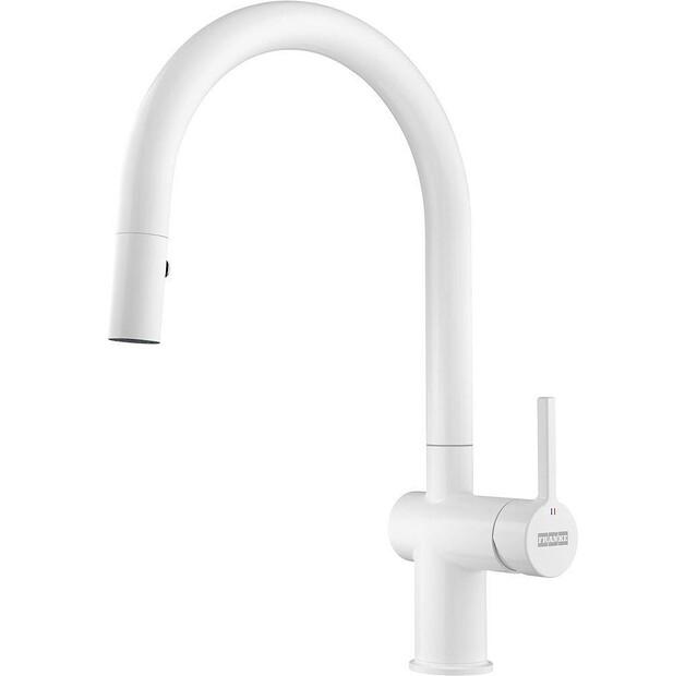 Смеситель Franke Tap Active J Pull Down 2 jets белый mat 1150653405