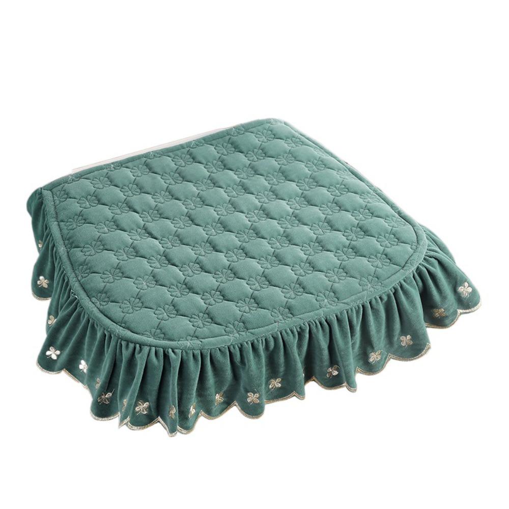 Non-Slip Pastoral Style Dining Chair Cushion 43x45cm Winter Student Cushion  Dormitory