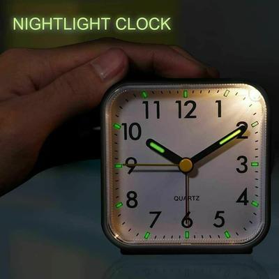 1PC Bedroom Home Alarm Clock Small Alarm Clock Silent