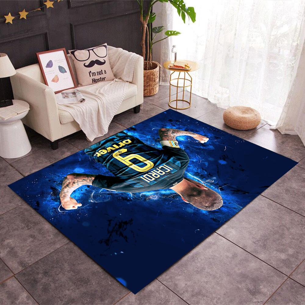 Argentina Football Player Carpet Suitable for Dining Room Bedrooms Entryway Game Room Anti-slip Rug Office Home Decor Gift for Festivals