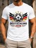 Deutschland 2026 Soccer Metallic Ball In Circle Wing Stripes Gold Stars Football Pride Unisex All Unisex All Tshirt