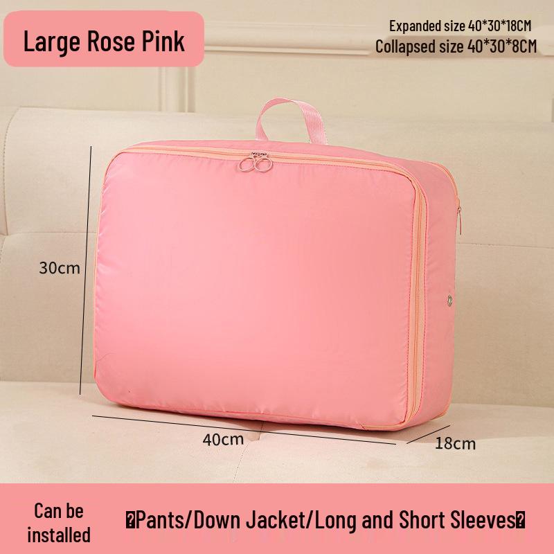 Expandable Double-Layer Waterproof Garment Bag for Travel and Home Storage