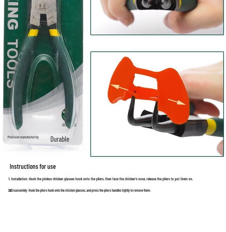 Pinless Chicken Glasses Expander and Installation Pliers