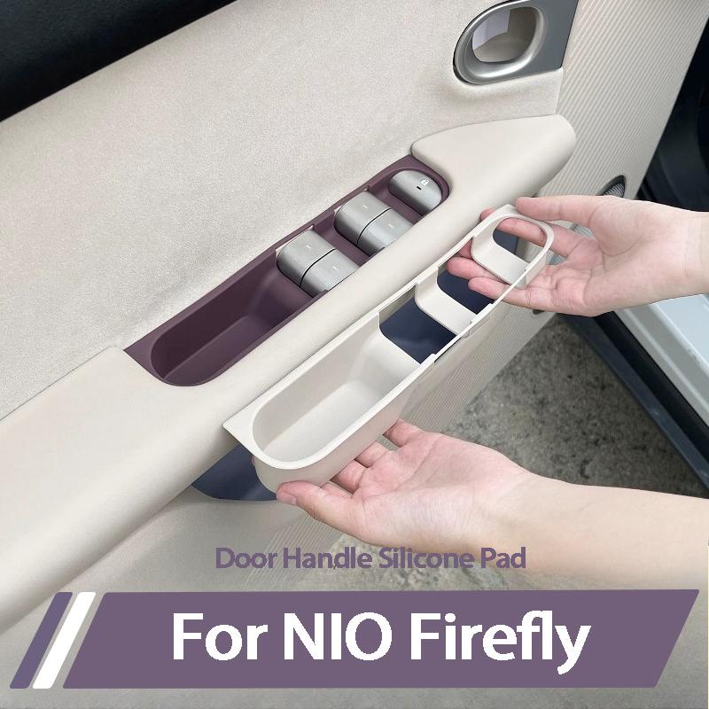 For Nio Firefly 2025 2026 Silicone Pad For Door Handle And Window Control Panel Non Slip Anti Scratch Car Accessories