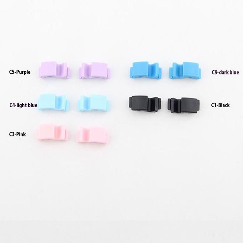 Children's Silicone Glasses Legs Glasses Arm Anti-Slip Snap-on Eyeglasses Arm Replacement Multiple Color Silicone Glasses Legs