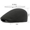 HT4423 Beret Spring Autumn Caps for Men Women Retro Artist Painter Knit Beret Hat Male Female Ivy Flat Cap Adjustable Beret Cap