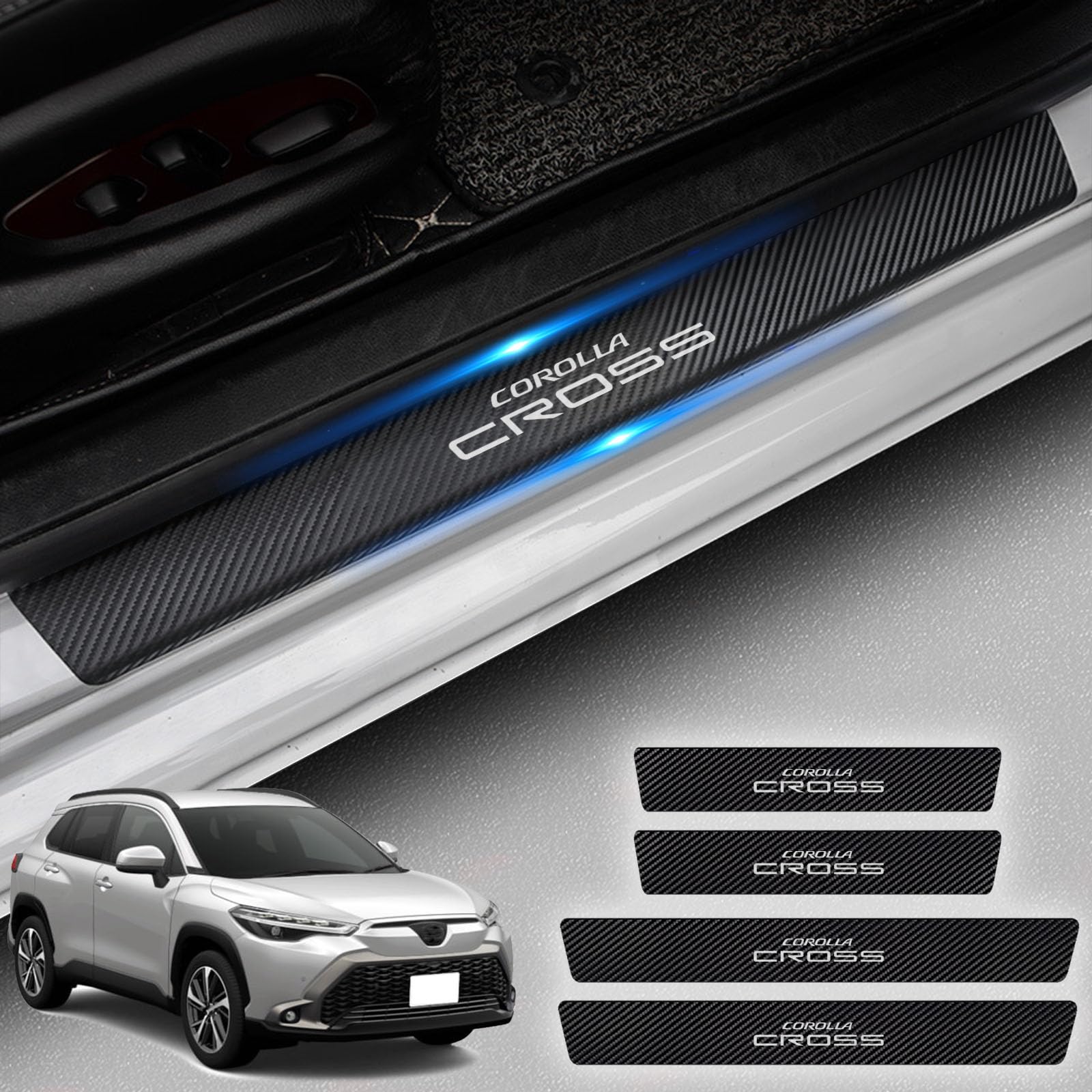 

HUDIY Side Step Guard, Corolla Cloth, 10 Series (September 2021 and up), Scuff Plate,