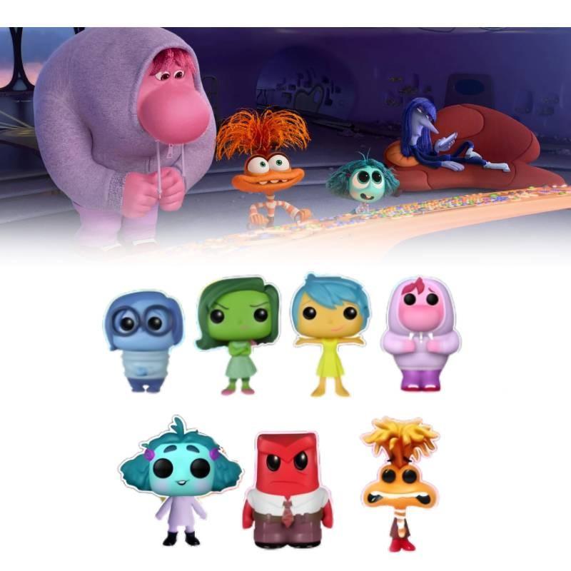 Adorable Inside Out Plush Toy Set Featuring Emotional Characters In Colorful Pvc Design