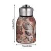 Portable 304 Stainless Steel Insulated Cup 300ml Mini Coffee Mug Leak-Proof Double Wall Water Bottle Travel